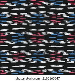 Seamless abstract pattern in doodle style with the image of colorful strokes. 
