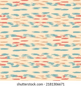 Seamless abstract pattern in doodle style with the image of colorful strokes. 

