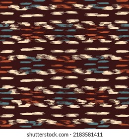 Seamless abstract pattern in doodle style with the image of colorful strokes. 
