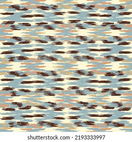 Seamless abstract pattern in doodle style with the image of colorful strokes. 
