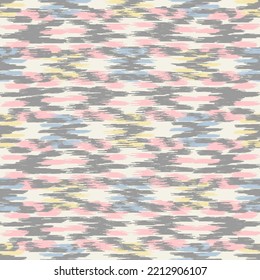 Seamless abstract pattern in doodle style with the image of colorful strokes. 