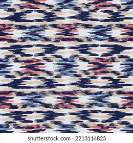 Seamless abstract pattern in doodle style with the image of colorful strokes. 