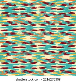 Seamless abstract pattern in doodle style with the image of colorful strokes. 
