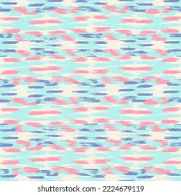 Seamless abstract pattern in doodle style with the image of colorful strokes. 