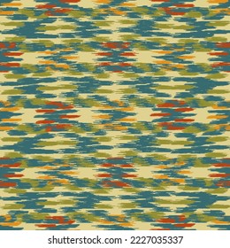 Seamless abstract pattern in doodle style with the image of colorful strokes. 