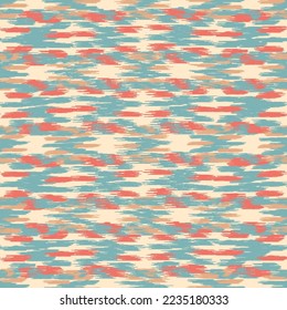 Seamless abstract pattern in doodle style with the image of colorful strokes. 
