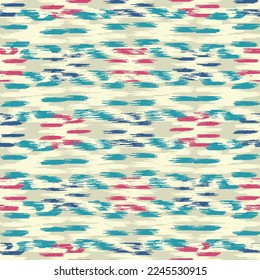 Seamless abstract pattern in doodle style with the image of colorful strokes. 