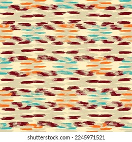 Seamless abstract pattern in doodle style with the image of colorful strokes. 
