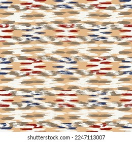 Seamless abstract pattern in doodle style with the image of colorful strokes. 