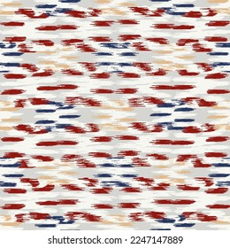 Seamless abstract pattern in doodle style with the image of colorful strokes. 