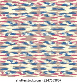 Seamless abstract pattern in doodle style with the image of colorful strokes. 