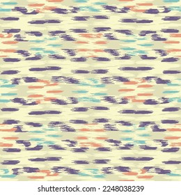Seamless abstract pattern in doodle style with the image of colorful strokes. 
