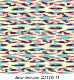 Seamless abstract pattern in doodle style with the image of colorful strokes. 