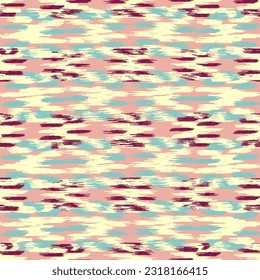 Seamless abstract pattern in doodle style with the image of colorful strokes. 
