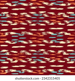 Seamless abstract pattern in doodle style with the image of colorful strokes. 