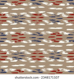 Patrón abstracto sin fisuras en estilo doodle con la imagen de trazos coloridos. 