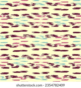 Seamless abstract pattern in doodle style with the image of colorful strokes. 
