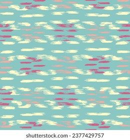 Seamless abstract pattern in doodle style with the image of colorful strokes. 