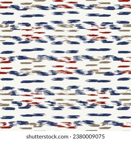 Seamless abstract pattern in doodle style with the image of colorful strokes. 