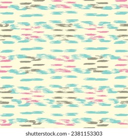 Seamless abstract pattern in doodle style with the image of colorful strokes. 