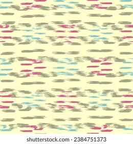 Seamless abstract pattern in doodle style with the image of colorful strokes. 
