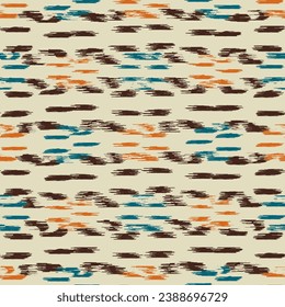 Seamless abstract pattern in doodle style with the image of colorful strokes. 