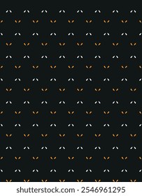 Seamless abstract pattern with doted strips