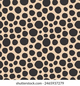 seamless abstract pattern of dots, animal skin; great for wrapping, textile, wallpaper, greeting card- vector illustration
