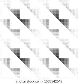 Seamless abstract pattern with dots elements. Semitone ornament of square format.