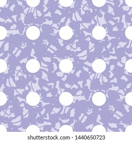 Seamless abstract pattern of dots and nodes. Texture of tangled yarn.