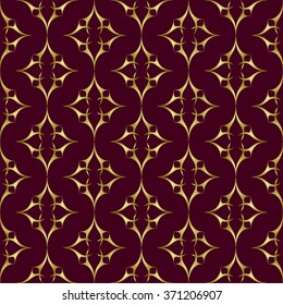 Seamless abstract pattern. Elegant ornate texture in damask style. Vector illustration. Can be used for wallpaper, textiles, wrapping paper, page fill, design, web page, background.