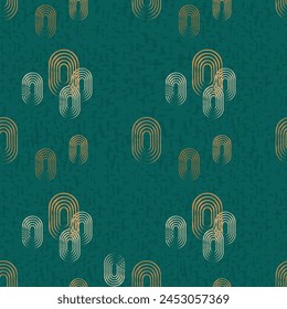 seamless abstract pattern with ellipses grunge texture geometrical retro template minimalism vector illustration