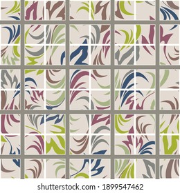 Seamless abstract pattern. Endless pattern can be used for ceramic tile, wallpaper, linoleum, web page background 