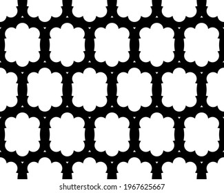 Seamless abstract pattern. Endless ornament. Vector illustration. Cutting stencil.