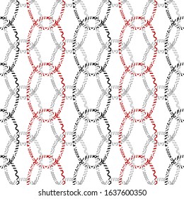 Seamless abstract pattern in ethnic style. Geometric print for textiles and paper. Vector illustration.