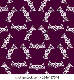 Seamless abstract pattern in ethnic style. Geometric print for textiles and paper. Vector illustration.