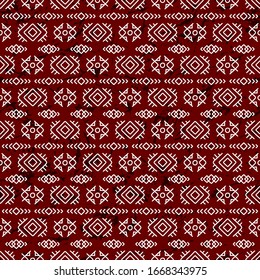 Seamless abstract pattern in ethnic style. Bright print for textiles and paper. Vector illustration.