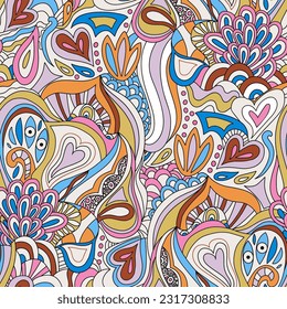 Seamless abstract pattern for fabric, textile. Vector illustration