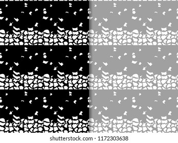 seamless abstract pattern with falling peaces