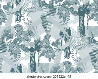 Seamless abstract pattern.  Fashion textiles, fabric, packaging