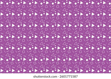 A seamless abstract pattern featuring scattered lines, wavy shapes, dots, and small geometric elements. The design offers a playful and dynamic aesthetic with balanced randomness.
