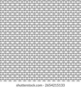 Seamless abstract pattern featuring wavy organic lines and mirrored symmetry. Ideal for textile, backgrounds, or wallpapers.