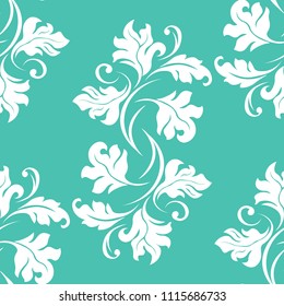 seamless abstract pattern with floral motif