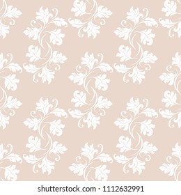 seamless abstract pattern with floral motive