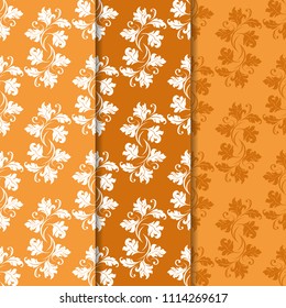 seamless abstract pattern with floral motive