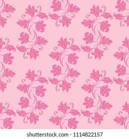 seamless abstract pattern with floral motive