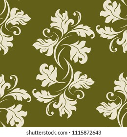 seamless abstract pattern with floral motive