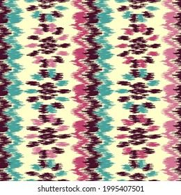 Seamless abstract pattern with floral ornament
