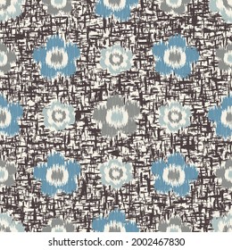 Seamless abstract pattern with floral ornament
