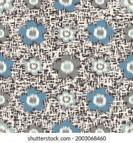 Seamless abstract pattern with floral ornament
